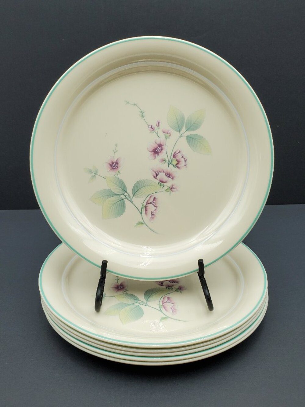 Corelle Alpine Blossom Luncheon Plates Corning Cornerstone Sandstone Beige Plate